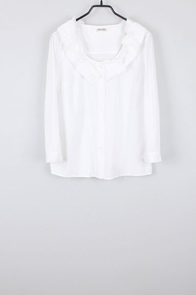 쇼핑몰이름]miu miu (ruffle blouse) -made in Italy-